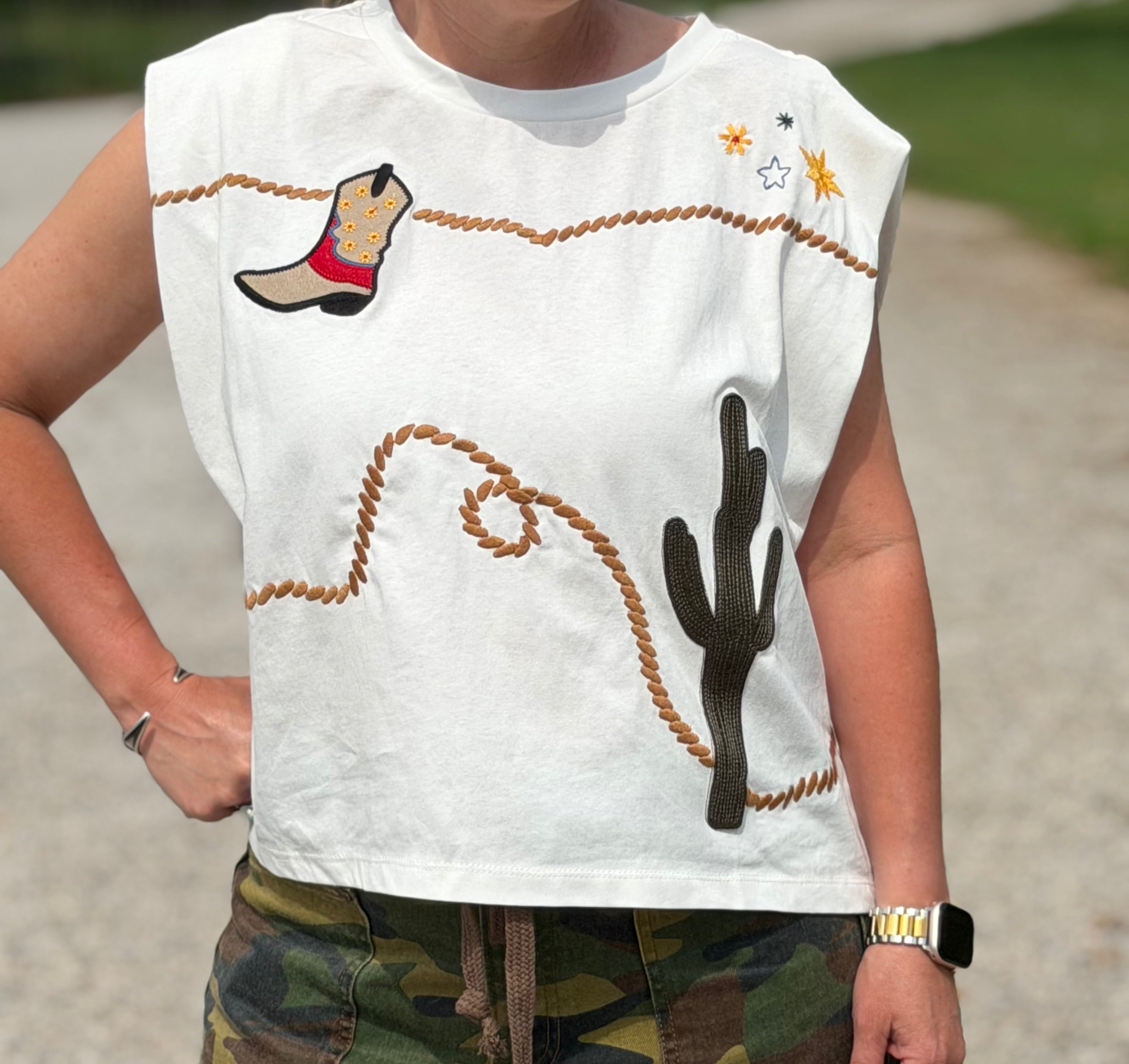 The Audie Western Box Tee