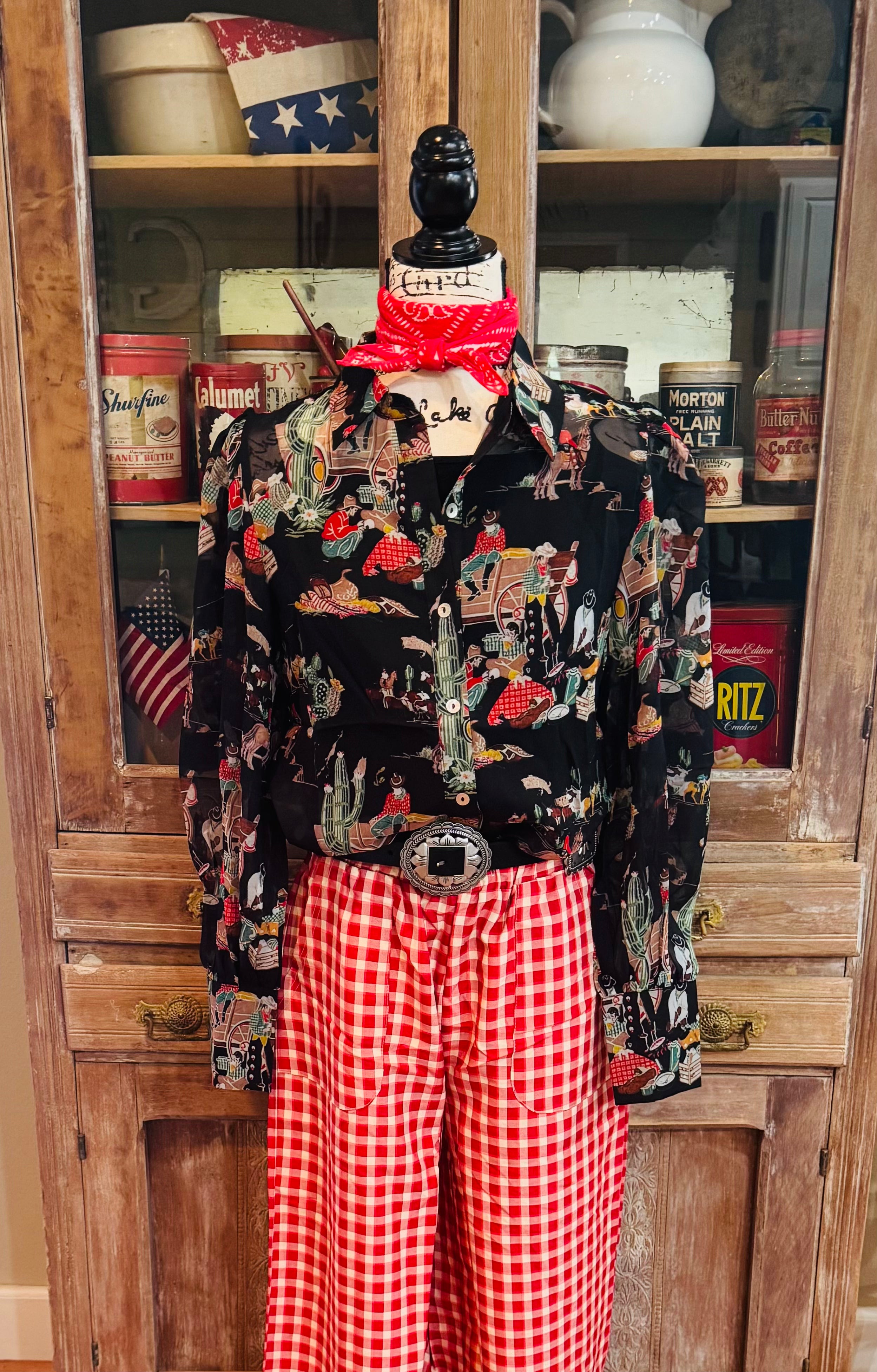 The Wagon Train Chiffon Top