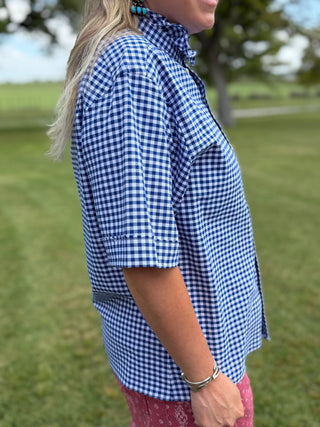 Bluebonnet Reworked Button Up