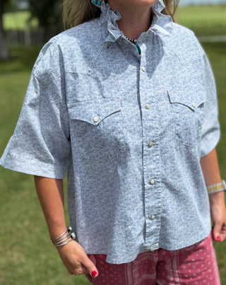 Prairie Pearl Reworked Snap Shirt