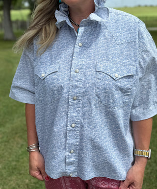 Prairie Pearl Reworked Snap Shirt