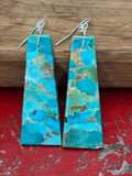 Turquoise Slab Earrings