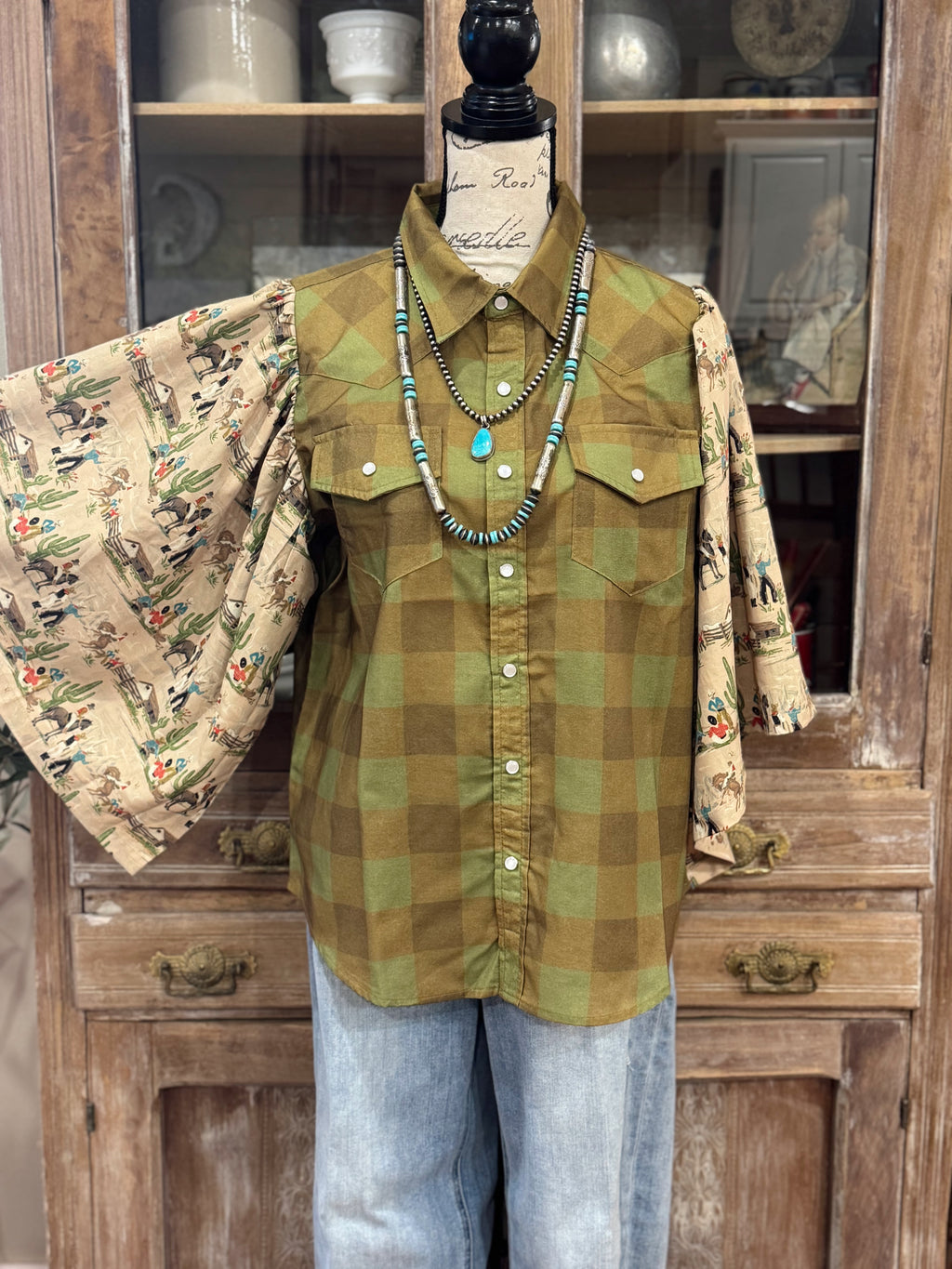 The Cowboy Plaid Top