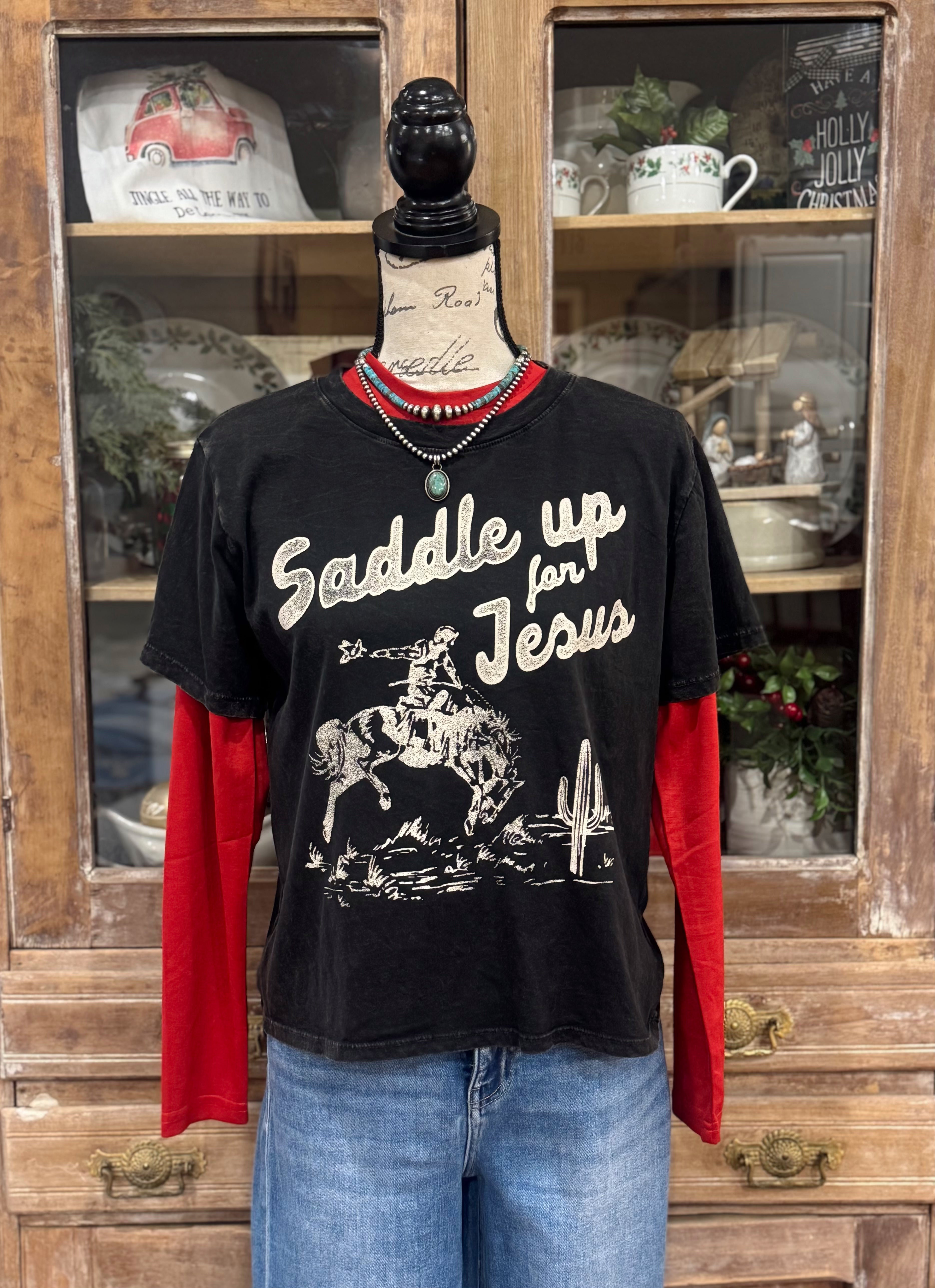 The Saddle Up for Jesus Top
