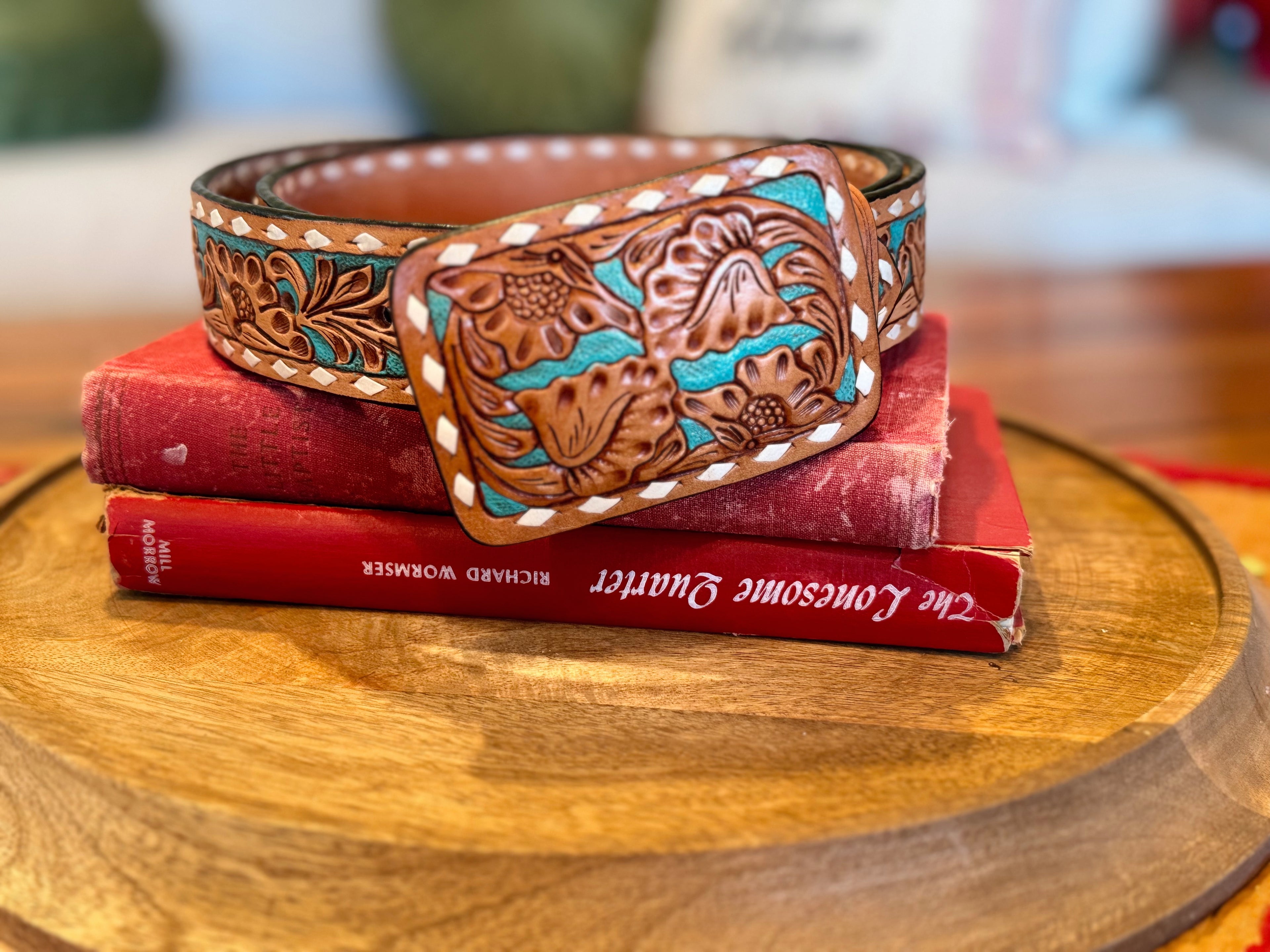 Tooled Turquoise Belt