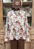 The Cowhand Ruffle Top