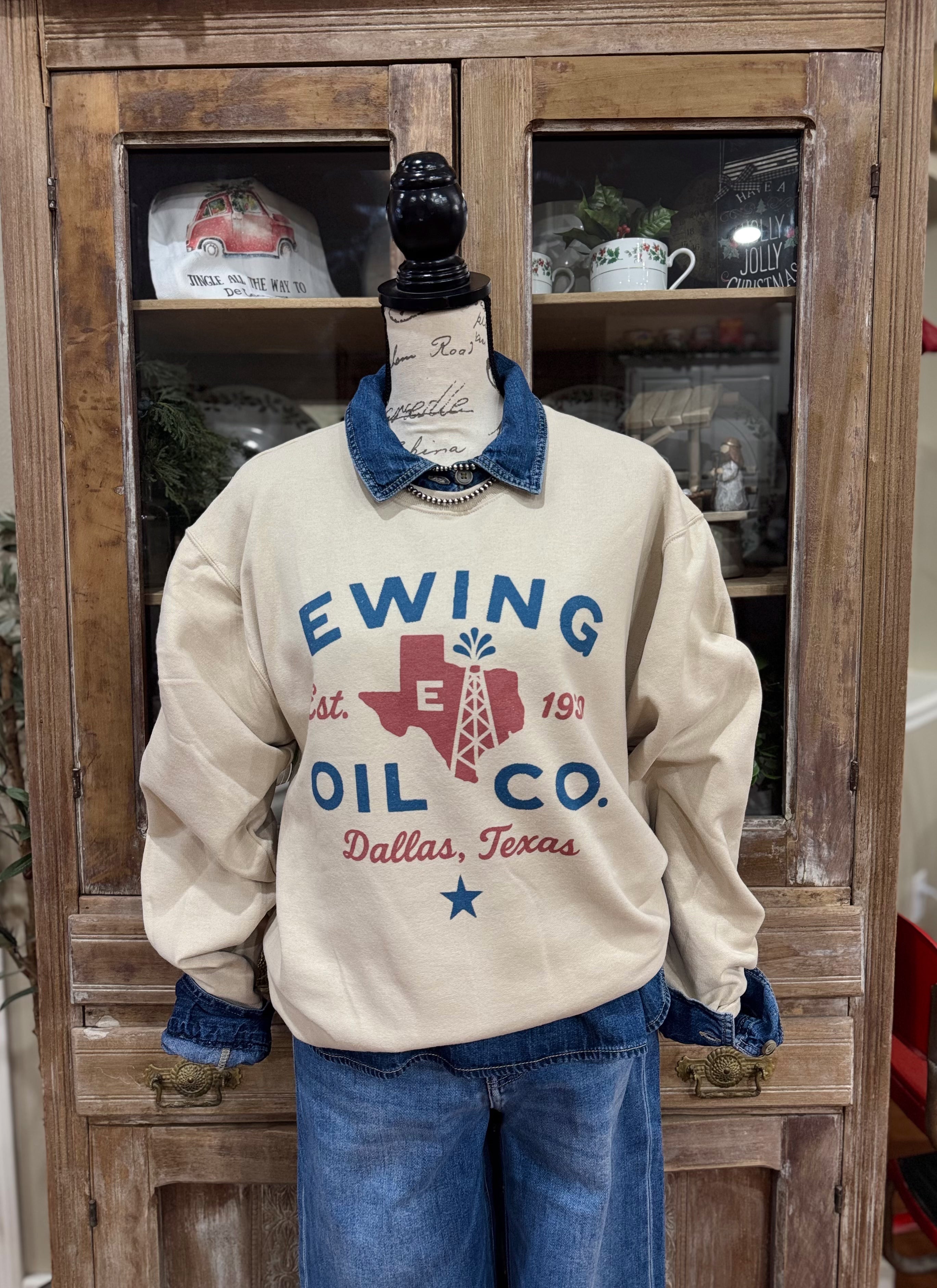 Ewing Oil Crewneck