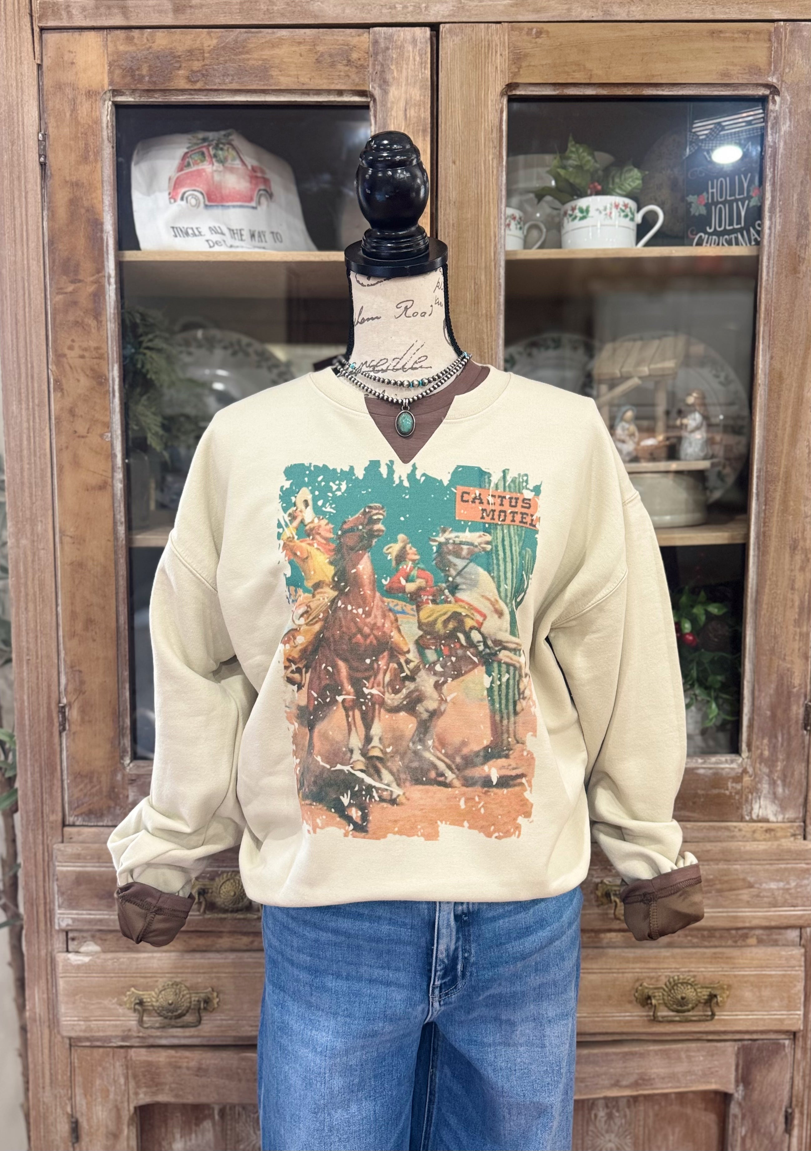 The Cactus Motel Crewneck