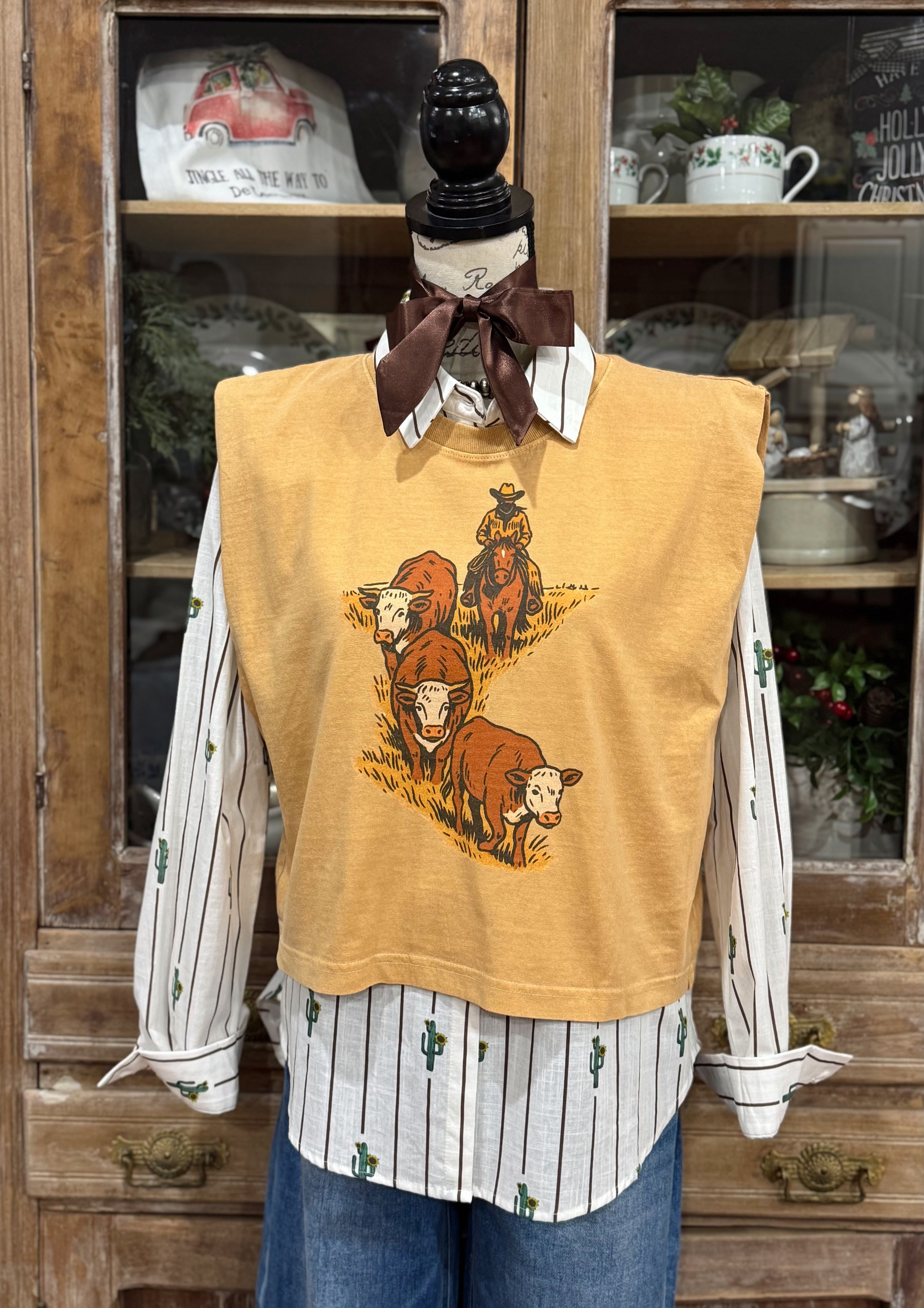 The Herding Hereford Box Tee