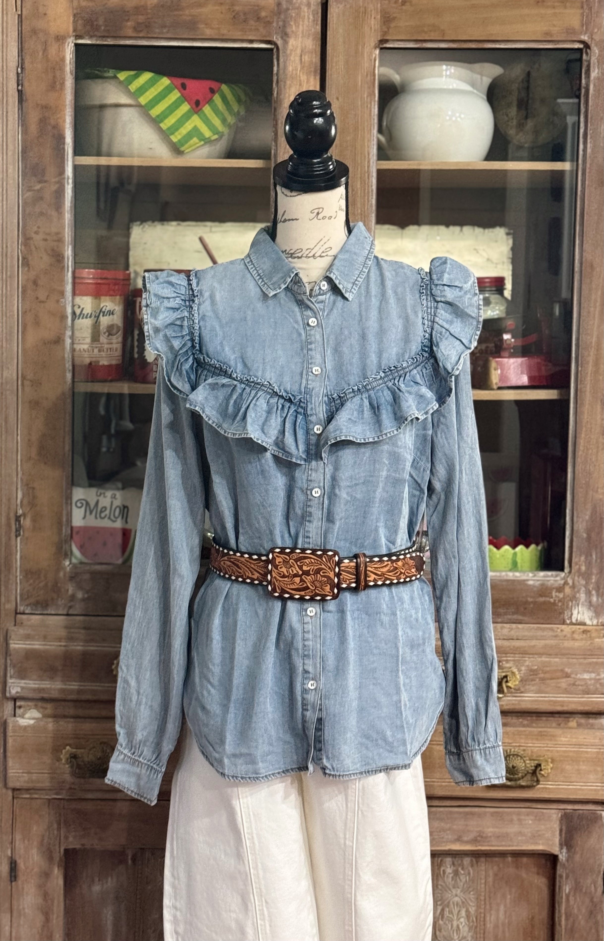 The Marty Denim Top