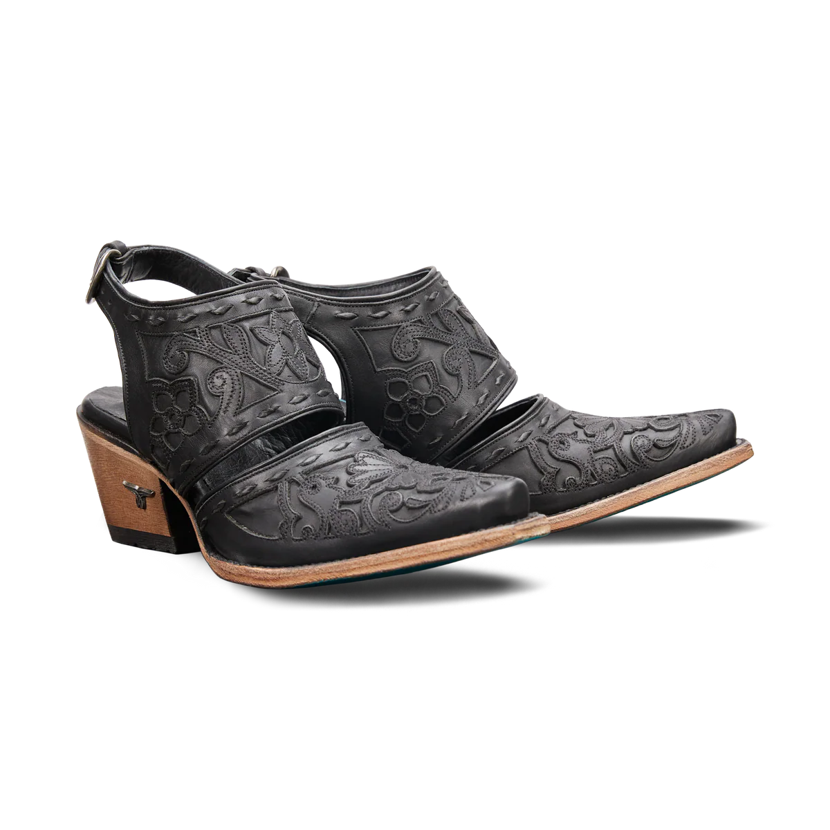 Lane Robin Slingback Mule - Jet Black